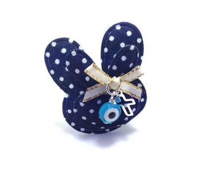 Broche Lapin Oeil Bleu - Cadeau nouveau-né