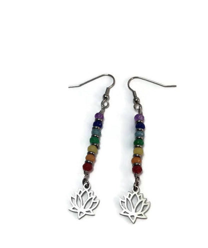 Boucles d'Oreilles Pendantes Chakra