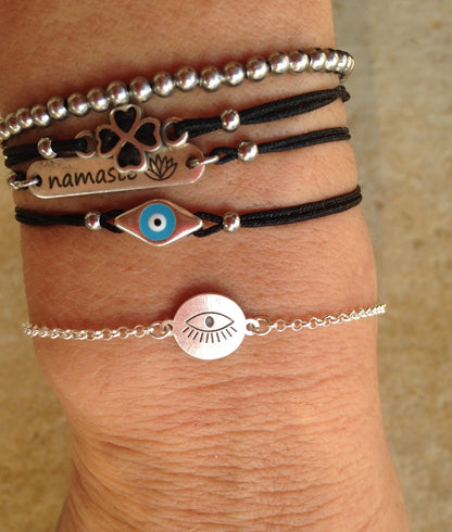 Bracelet Oeil en Argent - Bijoux Tendance pour Elle