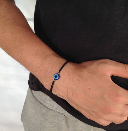 Men's Evil Eye Protection Bracelet - Good Luck Bracelet - Gift for Him