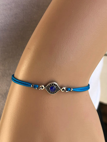 Tiny Evil Eye Bracelet | Handmade Greek Jewelry