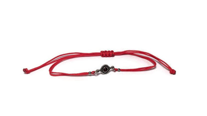 Bracelet Oeil Porte Bonheur Rouge - Cadeau grec pour elle ou pour lui