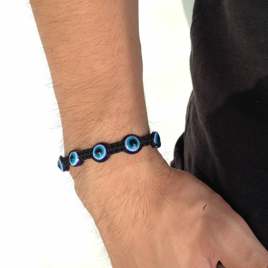 Evil Eye Men's Protection Bracelet - Gift for Him - Greek Jewelry