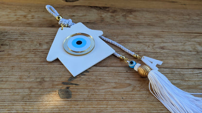 Custom Evil Eye House Wall Hanging - Personalised House Protection