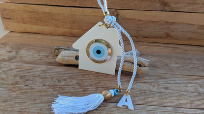 Custom Evil Eye House Wall Hanging - Personalised House Protection