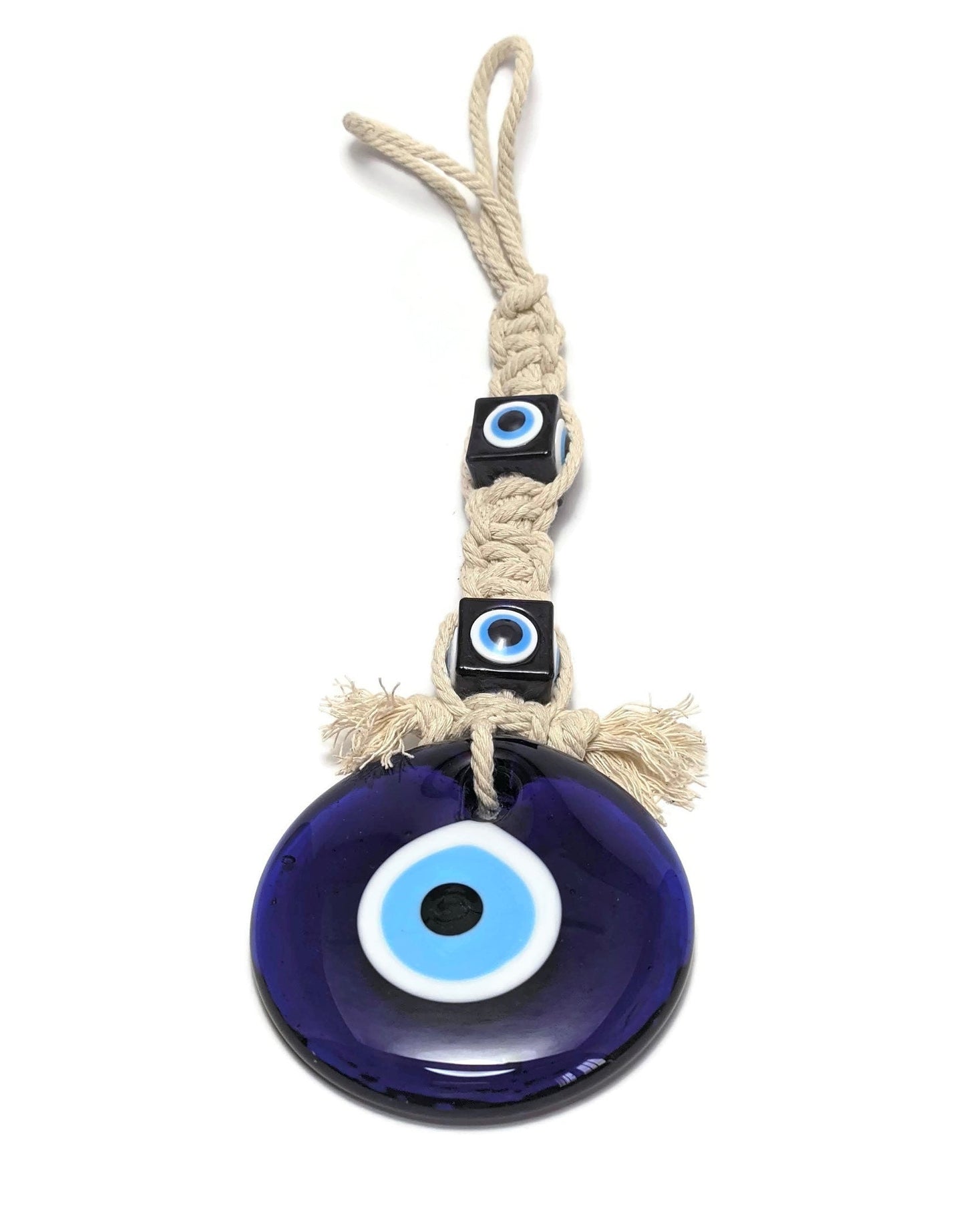 Large Evil Eye Wall Hanging - Greek Gift for Home Protection & Good Luck