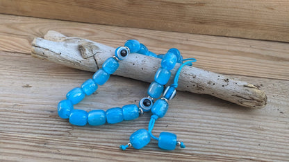 Komboloi Bleu Turquoise Grec