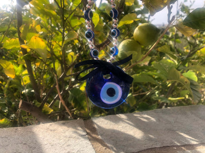 Authentic Greek Evil Eye Wall Hanging for House Decor - Handcrafted Protection