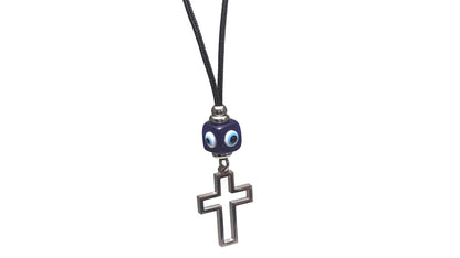 Cross evil eye car mirror charm - new driver gift - Car protection