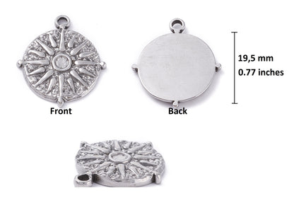 Collier Soleil Vergina en Acier Inoxydable