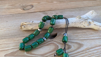 Green worry beads - stop smoking gift - Gift for him - Anti stress gift -