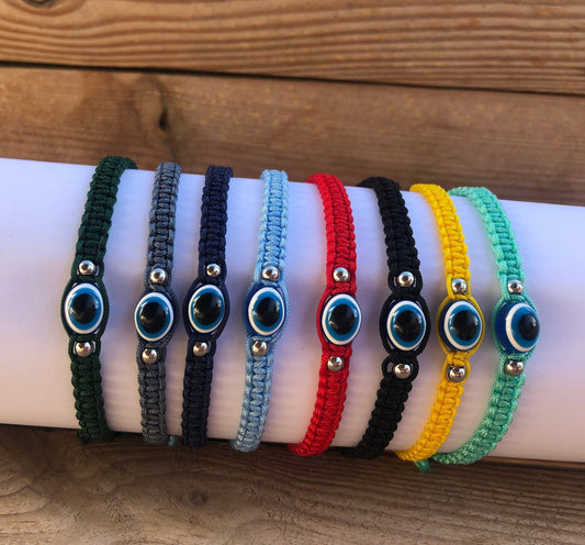 Evil Eye Protection Bracelet - Gift for Him or for Her - Many Colors Available