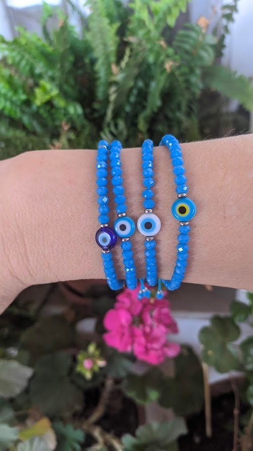 Evil Eye Crystal Bracelet -  Women’s Gift - Protection jewelry