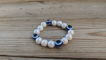 Evil Eye Stretch Bracelet - Greek gift -  Protection Jewelry