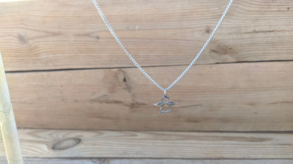 Tiny Guardian Angel Necklace | Stainless Steel Gift for Her