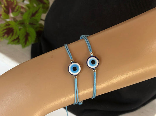 Blue Evil Eye Protection Bracelet, Greek gift,  Gift for her