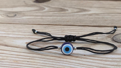 Bracelet oeil bleu pour homme - Bracelet porte bonheur - Cadeau pour lui