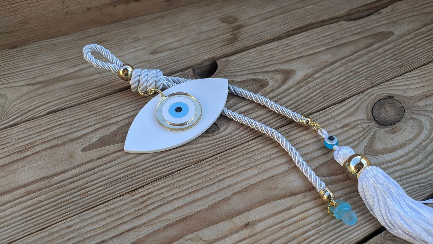 Personalized Baby Evil Eye Wall Hanging | New Baby Gift & Protection Charm