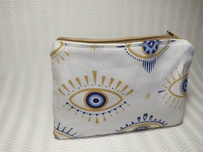 Pochette tissu oeil bleu – Souvenir grec