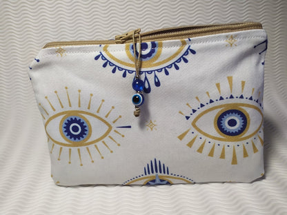 Pochette tissu oeil bleu – Souvenir grec