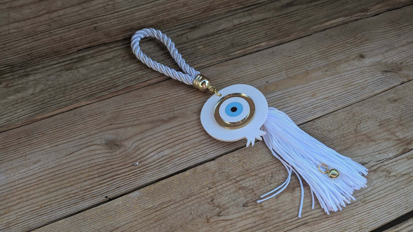 Evil Eye Pomegranate Wall Hanging for House Protection | Handmade Home Decoration