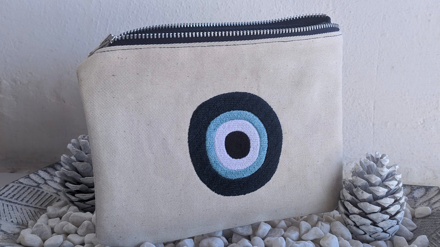 Greek Evil Eye bAG – Evil Eye Pouch – Greek Gift - Gift for her