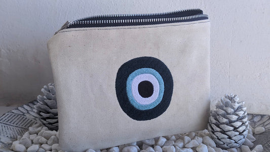 Greek Evil Eye Bag – Evil Eye Pouch – Greek Gift - Gift for her