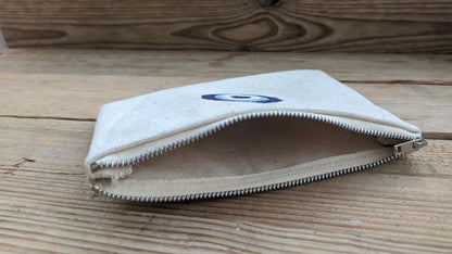 Evil Eye Pouch in Cotton Canvas - Handmade Fabric bag - Gift for her