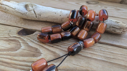 Greek worry beads - Red Komboloi - Anti Stress Gift - Men's gift
