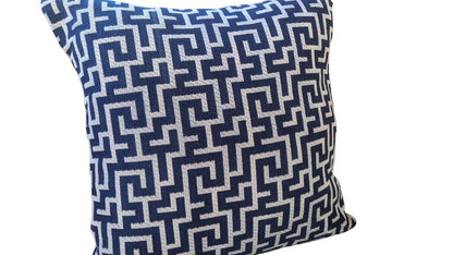 Cushion Cover Labyrinth 40x40 - Beige or Blue Color