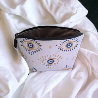 Evil eye makeup bag - Cosmetic Bag - Greek gift - Gift for her