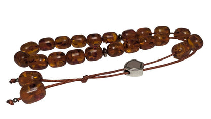 Amber Imitation Worry Beads - Greek Komboloi for Stress Relief