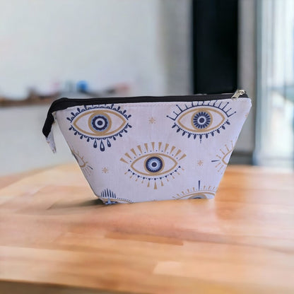 Evil eye makeup bag - Cosmetic Bag - Greek gift - Gift for her