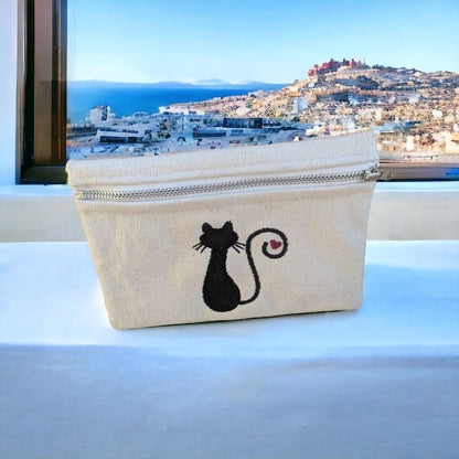 Greek Cats Purse or Pouch – Cotton canvas