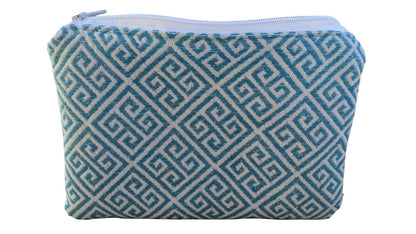 Greek Key Purse - Handmade Pouch - 4 colors available - Made in Greece