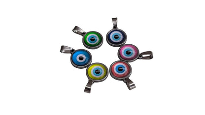 Evil Eye Necklace - 6 Colors To Choose From - Stainless Steel Necklace