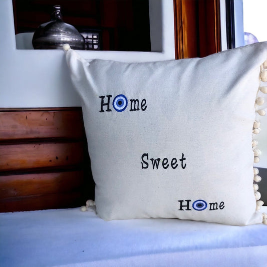 Decorative Evil Eye Cover Cushion – Home Sweet Home