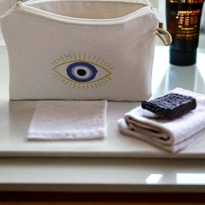 Embroidered Evil Eye Purse – Evil Eye Pouch – Greek Gift