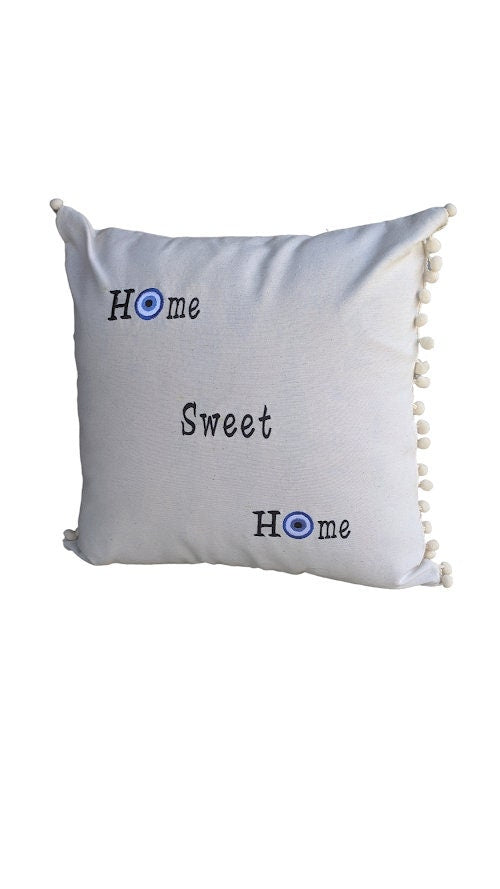 Decorative Evil Eye Cover Cushion – Home Sweet Home