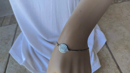 Bracelet Spirale - Bijou en acier inoxydable de Grèce